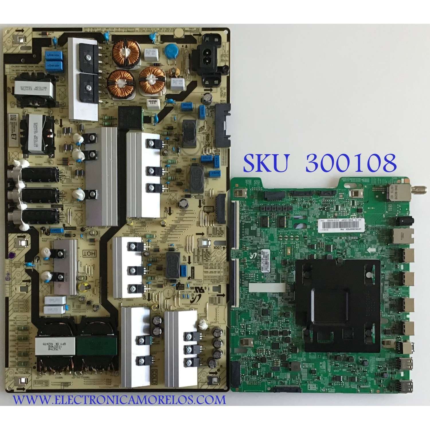 KIT DE TARJETAS PARA TV SAMSUNG / NUMERO DE PARTE MAIN BN94-12928P / BN41-02636A / BN97-14119U / BN9412928P / NUMERO DE PARTE FUENTE BN4400874D / L75E7NR_NHS / BN44-00874D / PANEL CY-SN075FLLV4H / MODELO UN75NU800D / UN75NU800DFXZA FB03